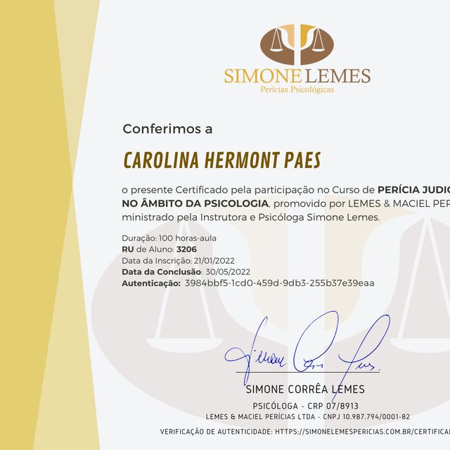 Foto do consultório de Carolina Hermont Paes