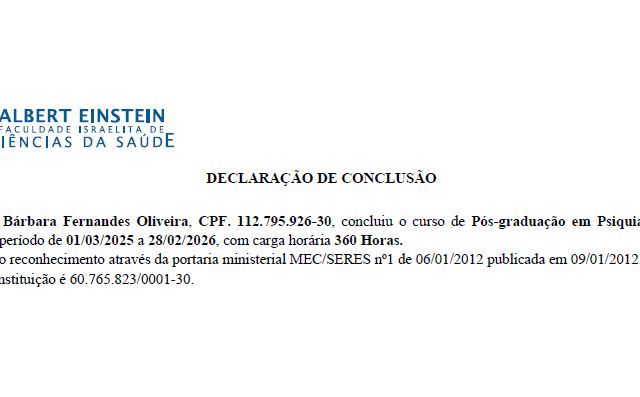 Foto do consultório de Dra. Bárbara Oliveira