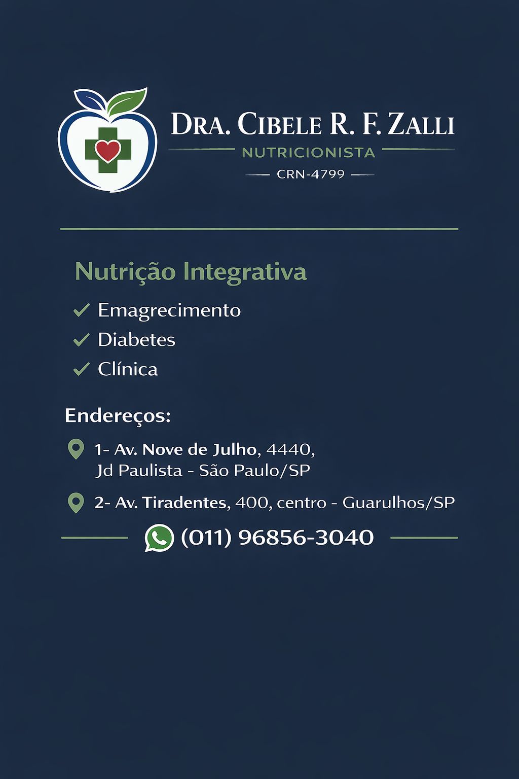 Foto do consultório de Dra. Cibele Zalli