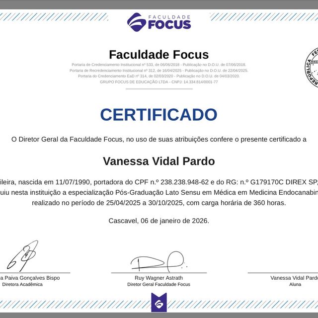Foto do consultório de Dra. Vanessa Vidal Pardo
