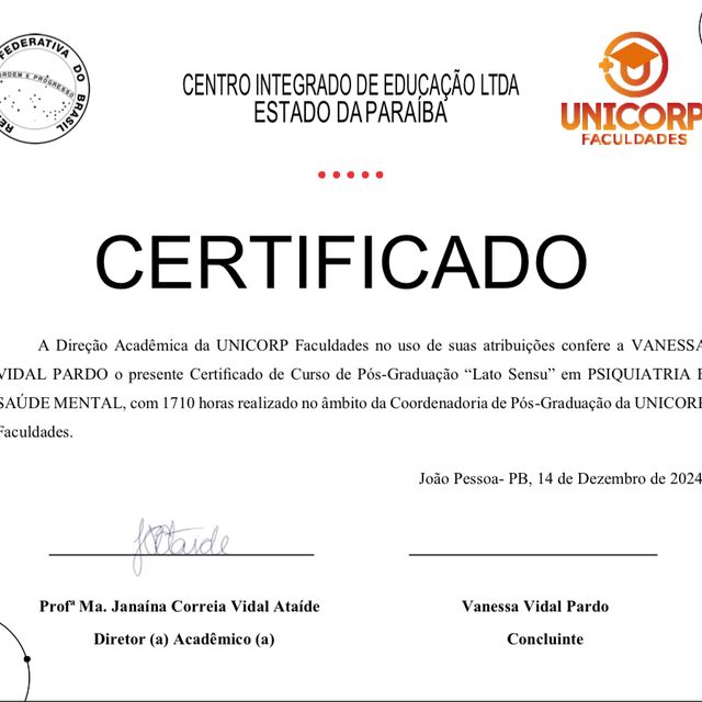 Foto do consultório de Dra. Vanessa Vidal Pardo