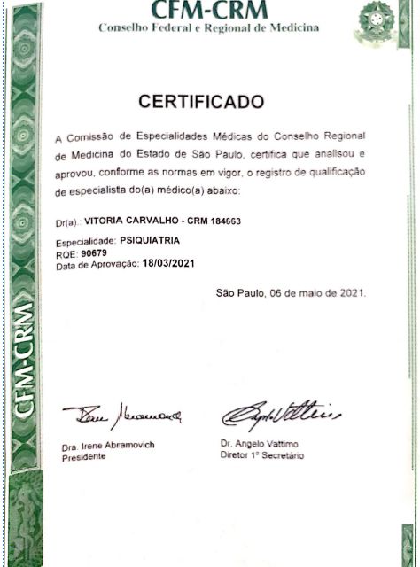 Foto do consultório de Dra. Vitória Carvalho
