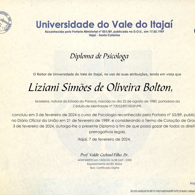Foto do consultório de Liziani Bolton