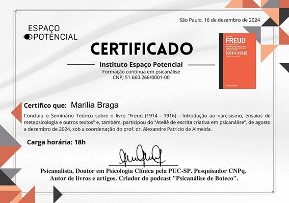 Foto do consultório de Marília Braga