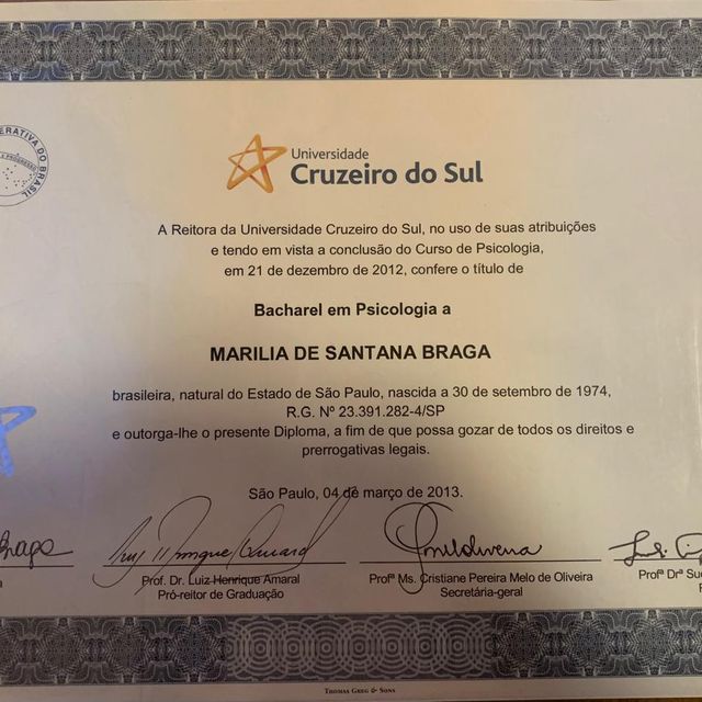 Foto do consultório de Marília Braga